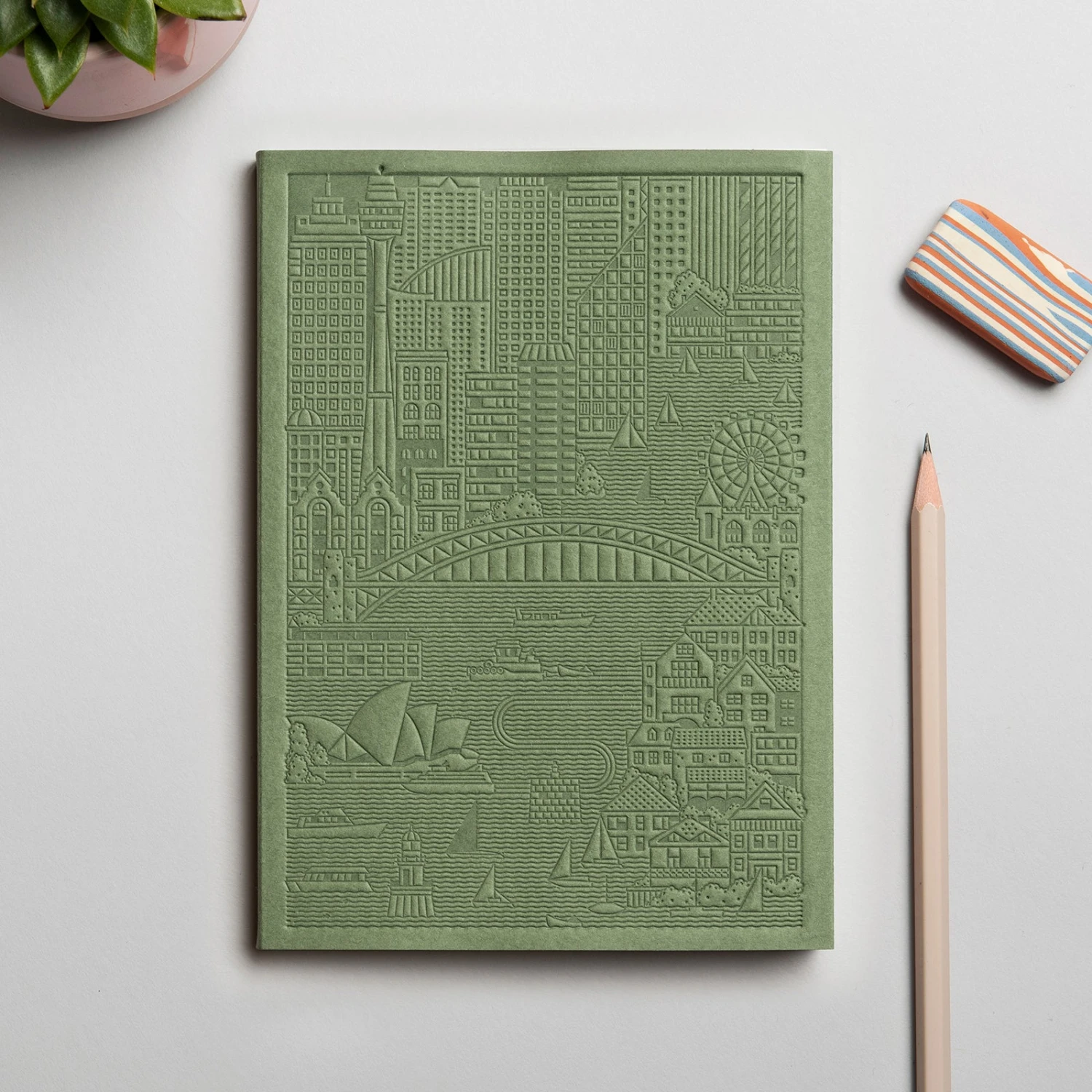 Sydney_Green_Front.jpg The City Works - Notebook - Sydney - B6 - Green New Arrivals