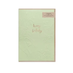 Typoflora - Card - Sage Happy Birthday