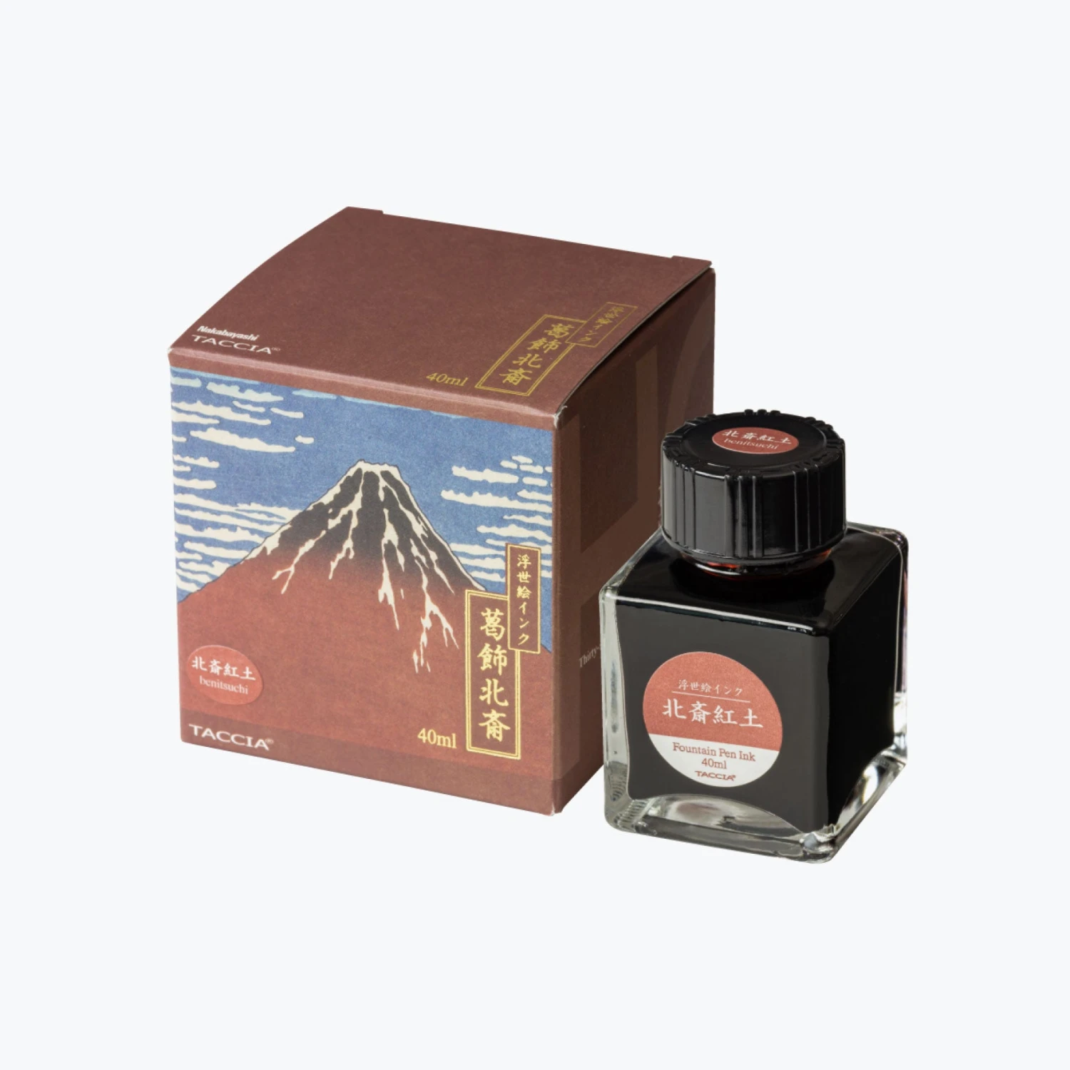 Taccia-Fountain-Pen-Ink-Ukiyo-e-I-1.jpg Taccia - Fountain Pen Ink - Ukiyo-e I - Hokusai-Benitsuchi Fountain Pen Inks