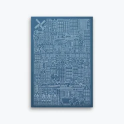 The City Works - Notebook - Amsterdam - A5 - Blue