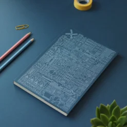The City Works - Notebook - Amsterdam - A5 - Blue