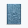 Notebooks The City Works - Notebook - Paris - A5 - Blue