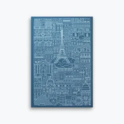 Notebooks The City Works - Notebook - Paris - A5 - Blue