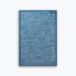 The City Works - Notebook - Prague - A5 - Blue Notebooks