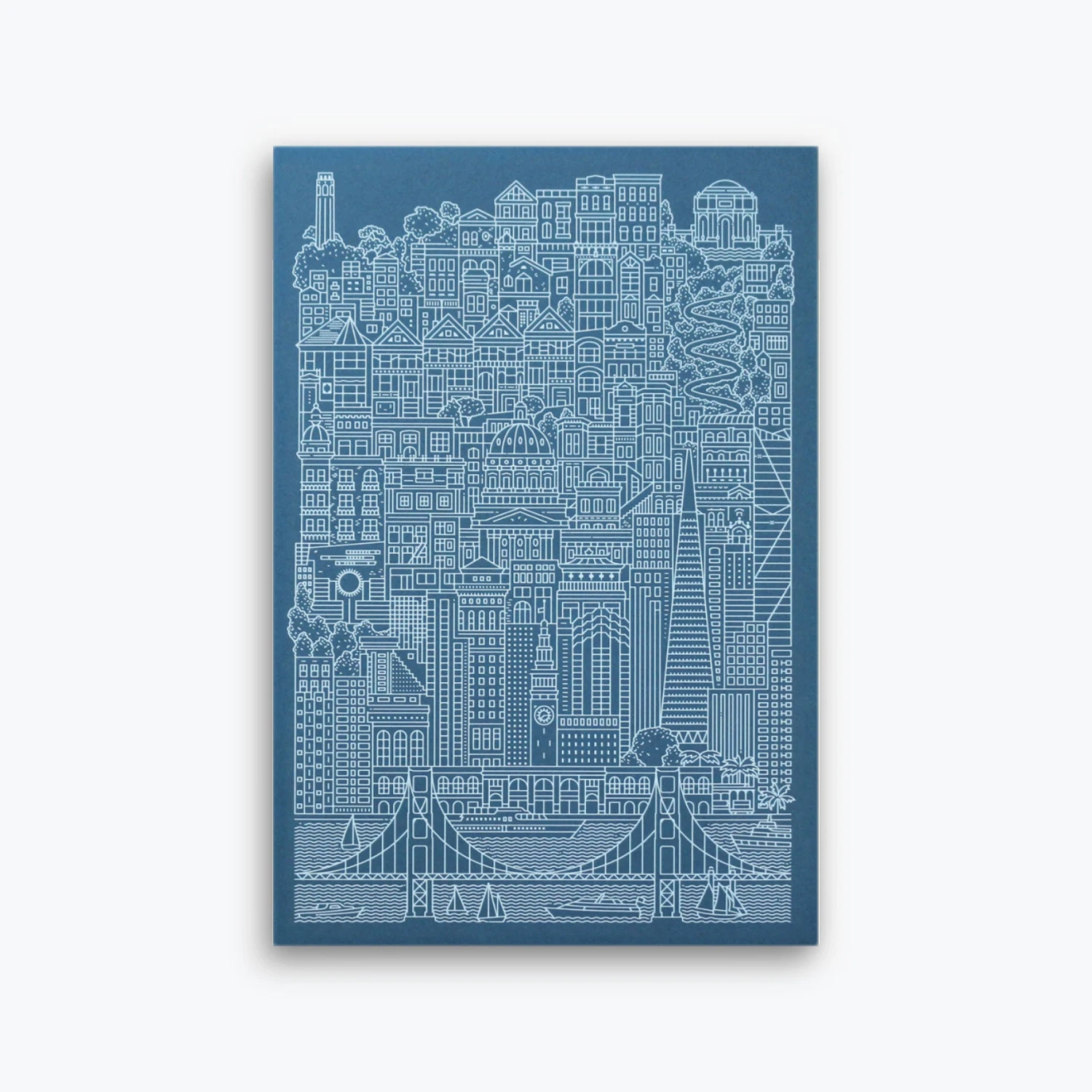 The-City-Works-Notebook-San-Francisco-1.jpg Notebooks The City Works - Notebook - San Francisco - A5 - Blue