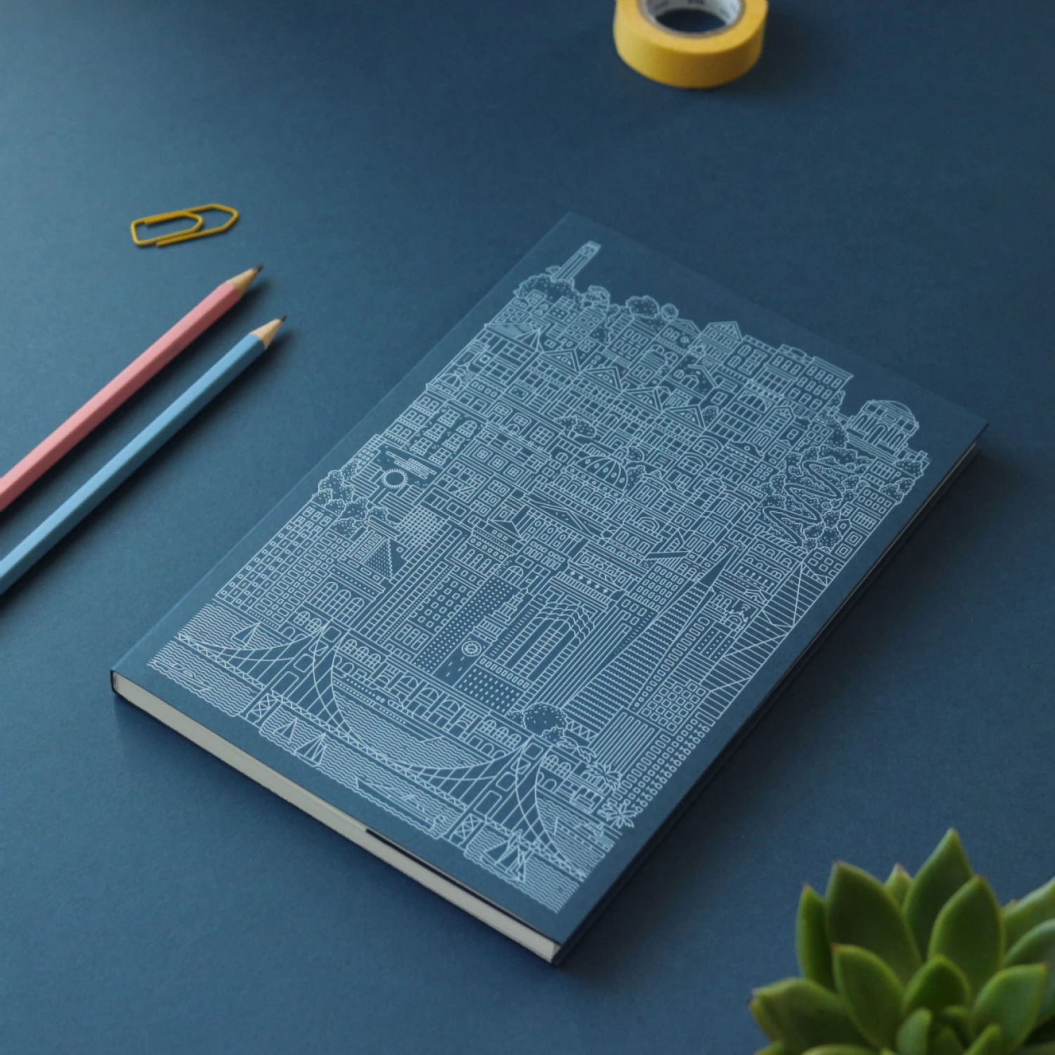 The-City-Works-Notebook-San-Francisco-2.jpg Notebooks The City Works - Notebook - San Francisco - A5 - Blue