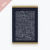 New Arrivals The City Works - Poster - Melbourne Blueprint - A3