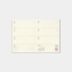 Traveler's Company - 2022 Diary - Insert - Passport - Weekly Traveler's Notebook