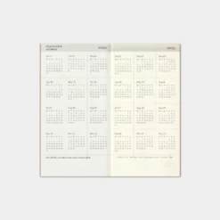 Traveler's Company - 2022 Diary - Insert - Regular - Weekly+Memo Traveler's Notebook