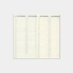 Traveler's Company - 2022 Diary - Insert - Regular - Weekly+Memo Traveler's Notebook