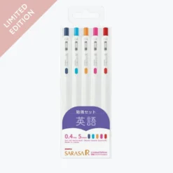 Zebra - Gel Pen - Sarasa R - 0.4mm - Study Set - English (Limited Edition) New Arrivals