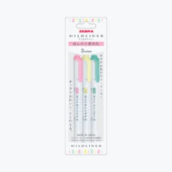 Zebra - Highlighter - Mildliner Double Sided - Fluorescent Set (3) Journaling Pens