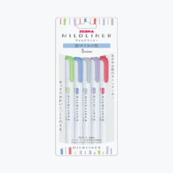 Journaling Pens Zebra - Highlighter - Mildliner Double Sided - Cool & Refined Set