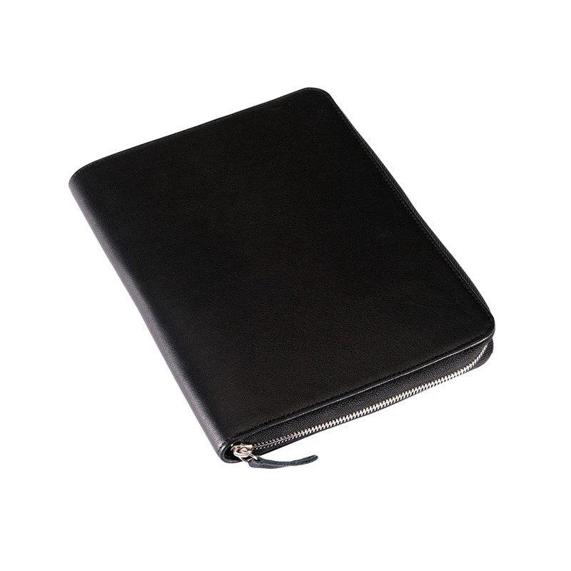 a5-leather-folder-black.jpg Folders Bookbinders Design - Leather Compendium - A5 - Black