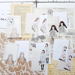 Windry R. - Note Paper Set - Dolls Card Sets