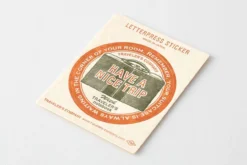 Traveler's Company - Letterpress Sticker - Orange Traveler's Notebook