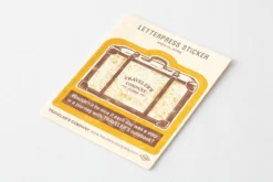 Traveler's Company - Letterpress Sticker - Orange Traveler's Notebook