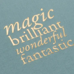 Bookbinders Design - Cloth Notebook - Quote - Magic Brilliant - Dusty Green Notebooks