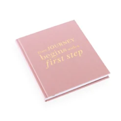 Notebooks Bookbinders Design - Cloth Notebook - Quote - Every Journey - Dusty Pink