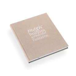 Bookbinders Design - Cloth Notebook - Quote - Magic Brilliant - Sandbrown