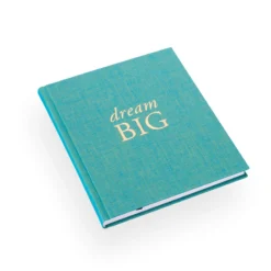 Bookbinders Design - Cloth Notebook - Quote - Dream Big - Turquoise Notebooks