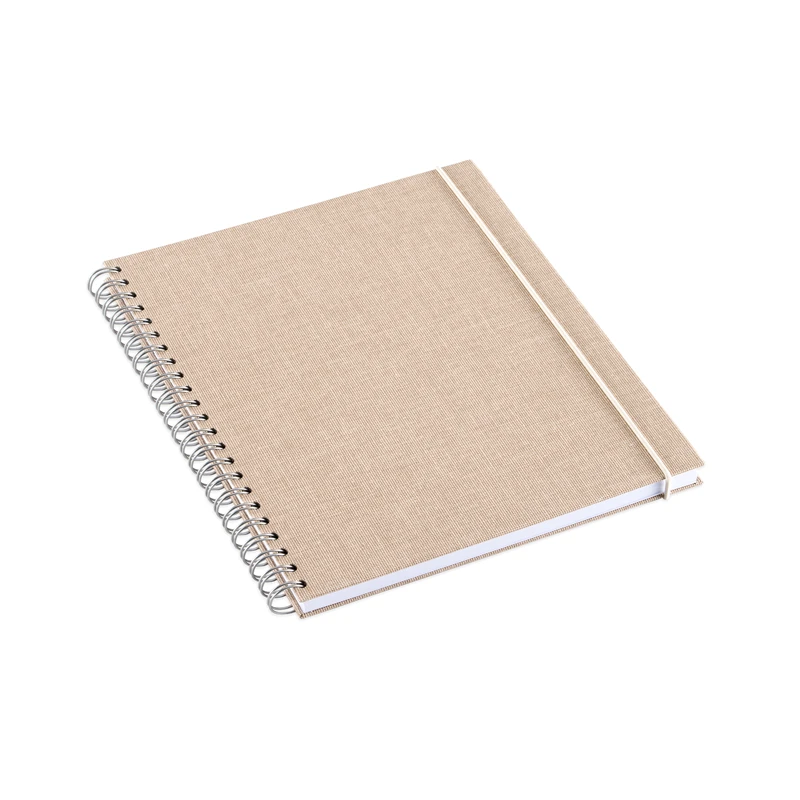 notebook-wire-o-sand-brown.png Notebooks Bookbinders Design - Notebook - Wire-O - Hard - Medium - Sandbrown